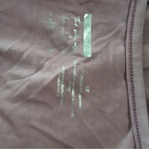 Side tie tank, elderberry, 1x, activewear